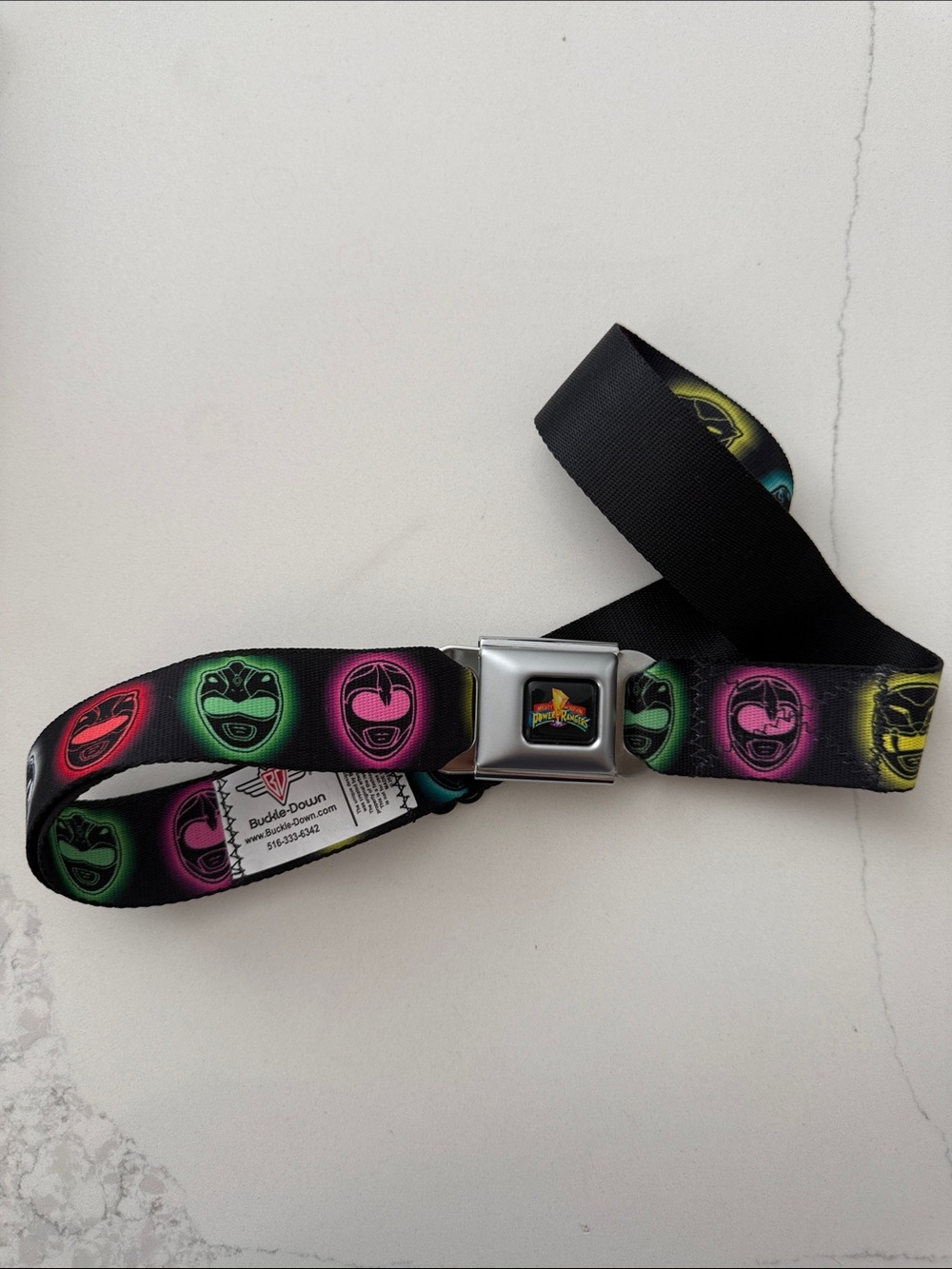 Buckle-Down Seat Belt Power Rangers 2013